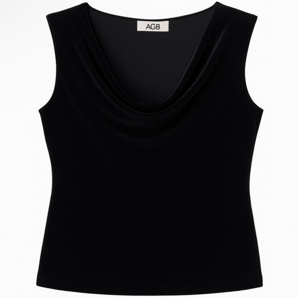 black sleeveless velvet top by AGB Byer California - Picture 8 of 8